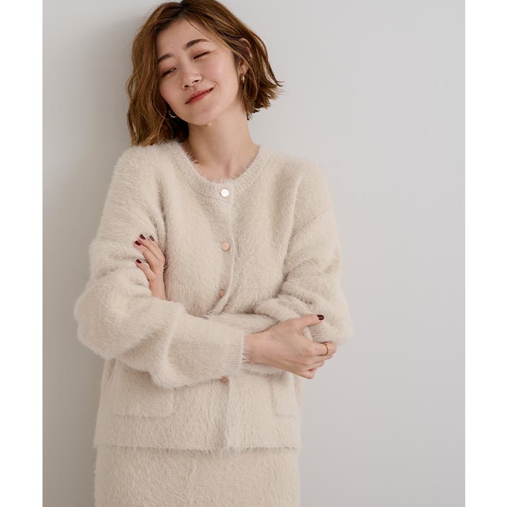 ゴールド釦シャギーニットカーディガン【UR’S ユアーズ】 | titivate | 詳細画像17 