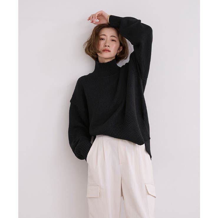 ハイネックサイドスリットオーバーサイズニット【UR’S ユアーズ】 | titivate | 詳細画像24 