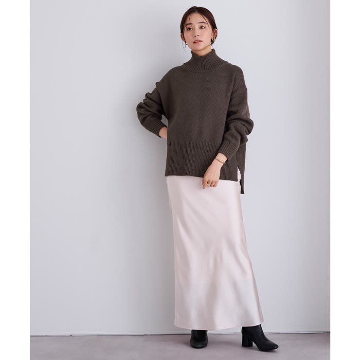 ハイネックサイドスリットオーバーサイズニット【UR’S ユアーズ】 | titivate | 詳細画像35 