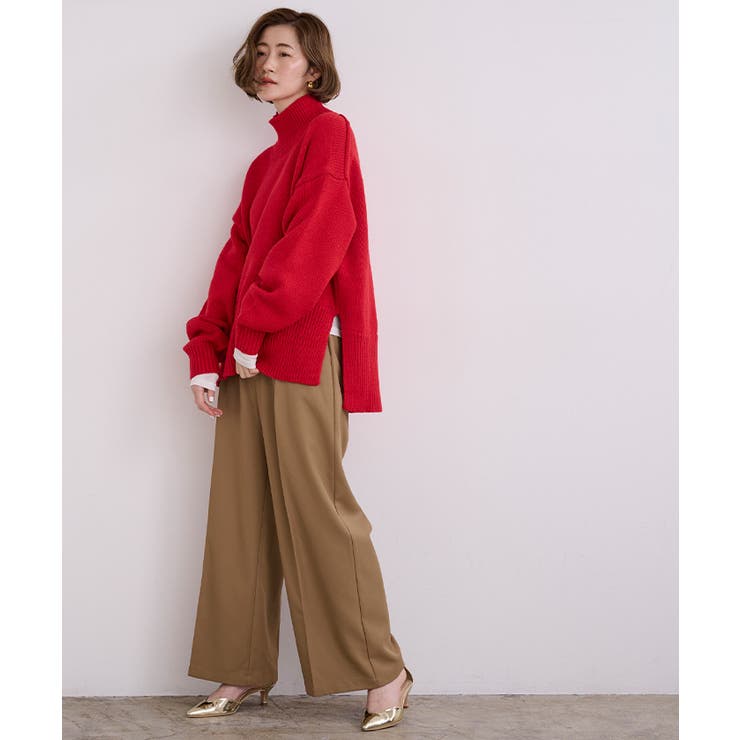 ハイネックサイドスリットオーバーサイズニット【UR’S ユアーズ】 | titivate | 詳細画像10 