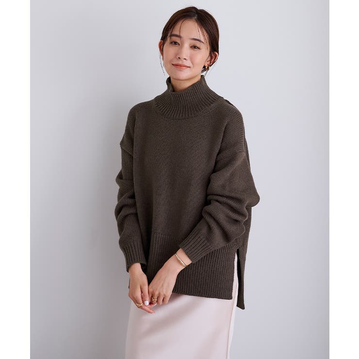 ハイネックサイドスリットオーバーサイズニット【UR’S ユアーズ】 | titivate | 詳細画像17 