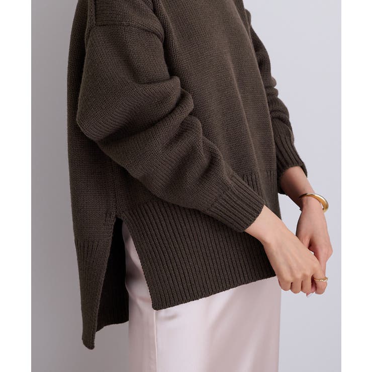 ハイネックサイドスリットオーバーサイズニット【UR’S ユアーズ】 | titivate | 詳細画像18 