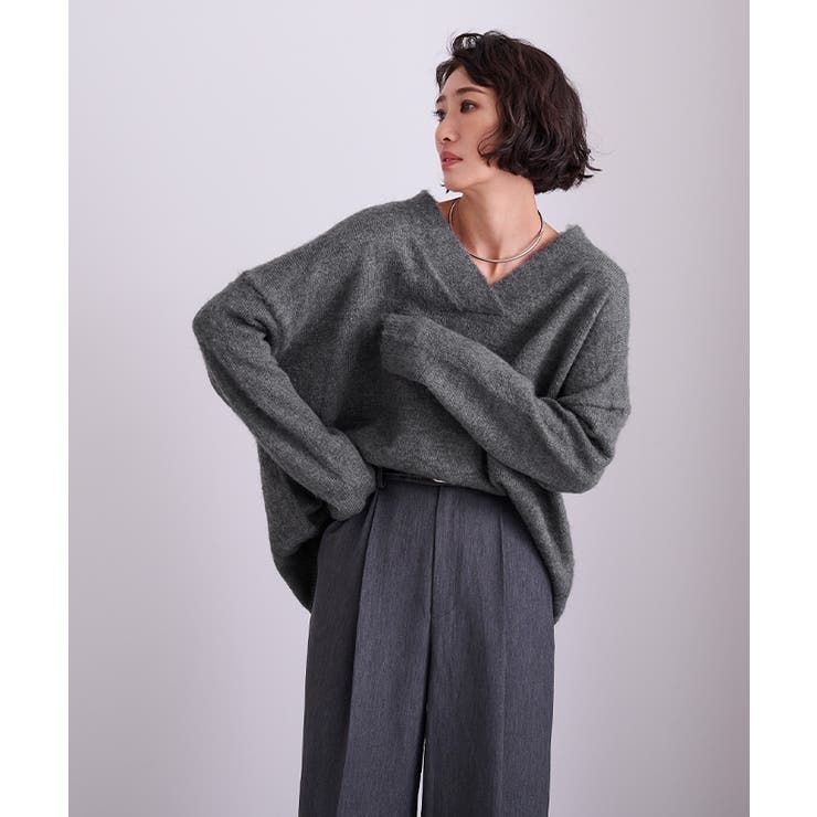 ワイドVネックニット【UR’S ユアーズ】 | titivate | 詳細画像3 
