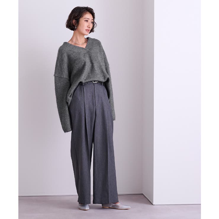 ワイドVネックニット【UR’S ユアーズ】 | titivate | 詳細画像4 