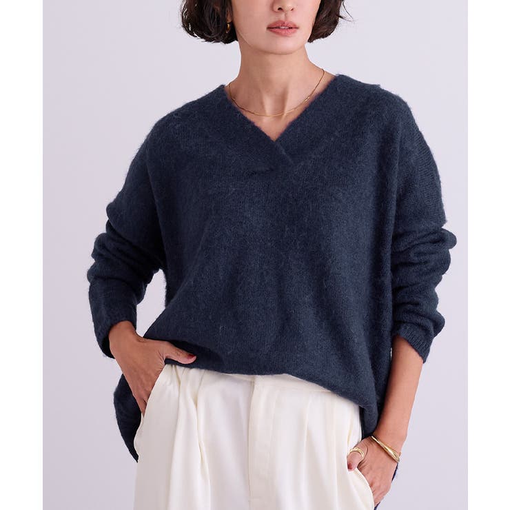 ワイドVネックニット【UR’S ユアーズ】 | titivate | 詳細画像7 