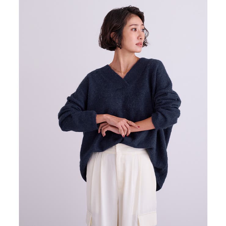 ワイドVネックニット【UR’S ユアーズ】 | titivate | 詳細画像8 