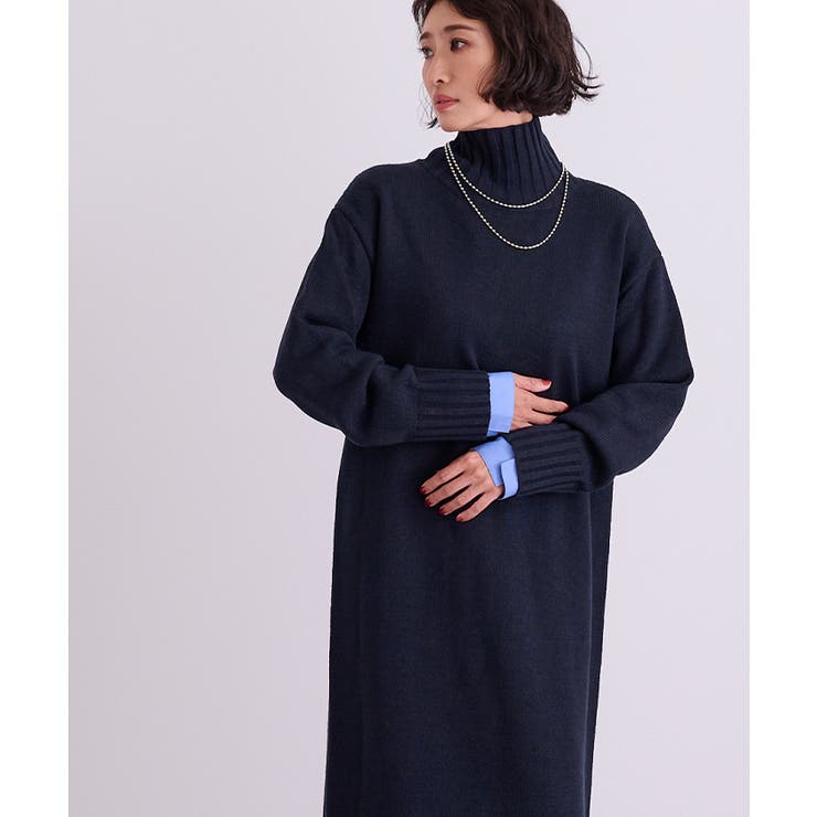 タートルネックIラインニットワンピース【UR’S ユアーズ】 | titivate | 詳細画像29 