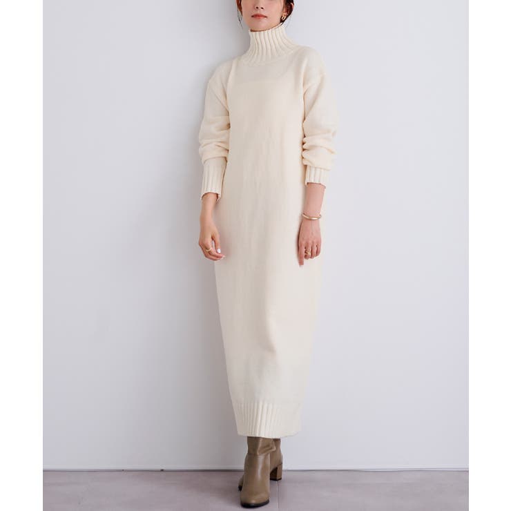 タートルネックIラインニットワンピース【UR’S ユアーズ】 | titivate | 詳細画像7 