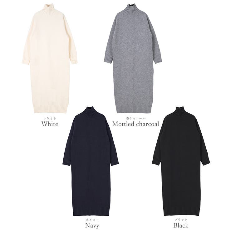 タートルネックIラインニットワンピース【UR’S ユアーズ】 | titivate | 詳細画像19 