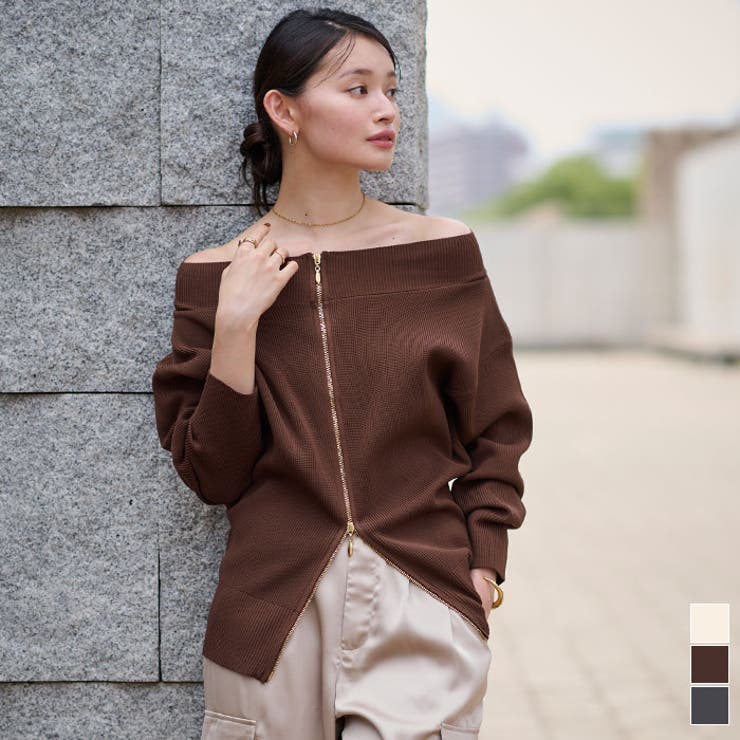 ダブルファスナーニットプルオーバー【UR’S ユアーズ】 | titivate | 詳細画像1 