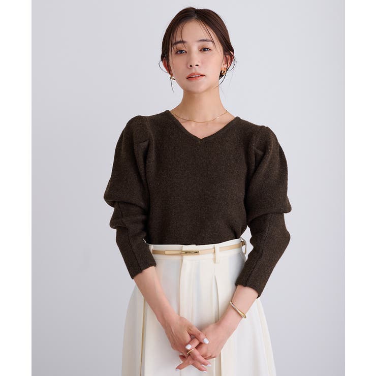 前後2wayパフスリーブニット【UR’S ユアーズ】 | titivate | 詳細画像18 