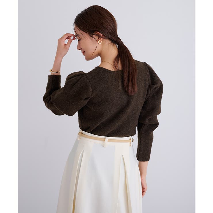 前後2wayパフスリーブニット【UR’S ユアーズ】 | titivate | 詳細画像19 