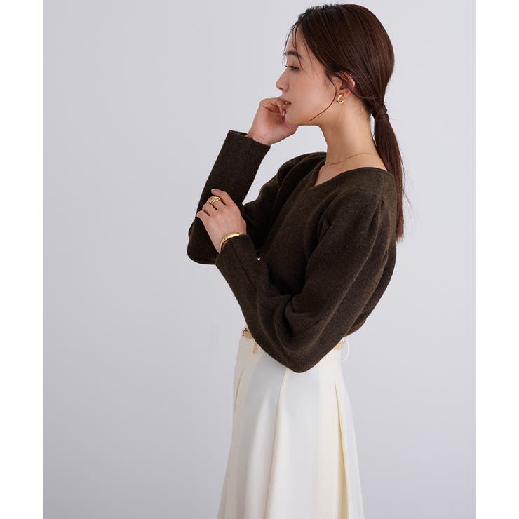 前後2wayパフスリーブニット【UR’S ユアーズ】 | titivate | 詳細画像21 