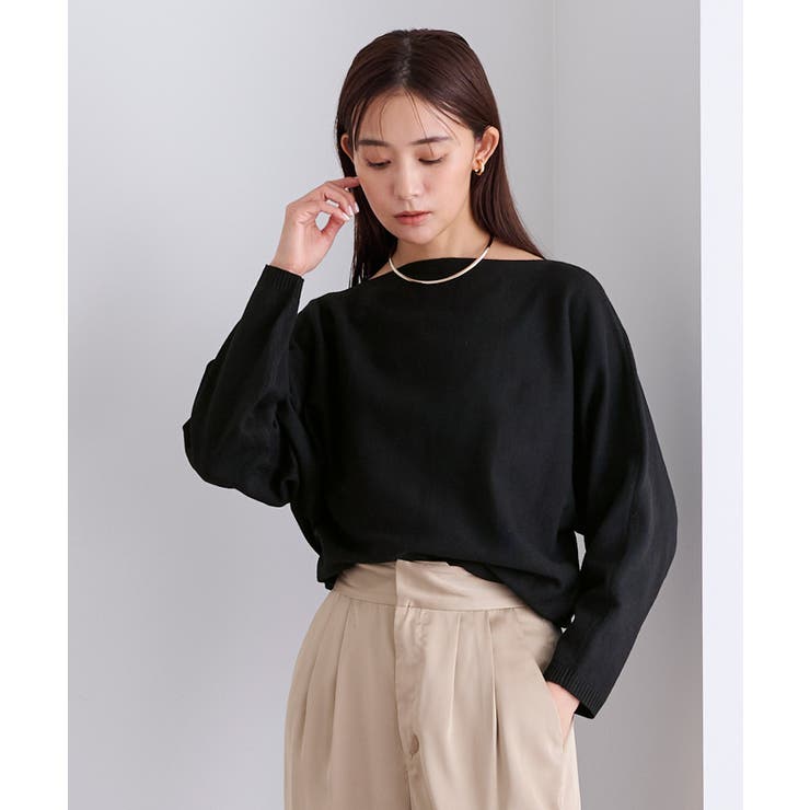 ボートネックドルマンスリーブベーシックニット【UR’S ユアーズ】 | titivate | 詳細画像32 