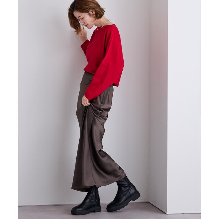 ボートネックドルマンスリーブベーシックニット【UR’S ユアーズ】 | titivate | 詳細画像34 