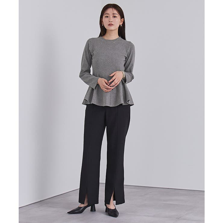 カシミヤタッチクルーネックペプラムニット【UR’S ユアーズ】 | titivate | 詳細画像11 