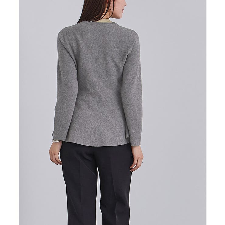 カシミヤタッチクルーネックペプラムニット【UR’S ユアーズ】 | titivate | 詳細画像12 