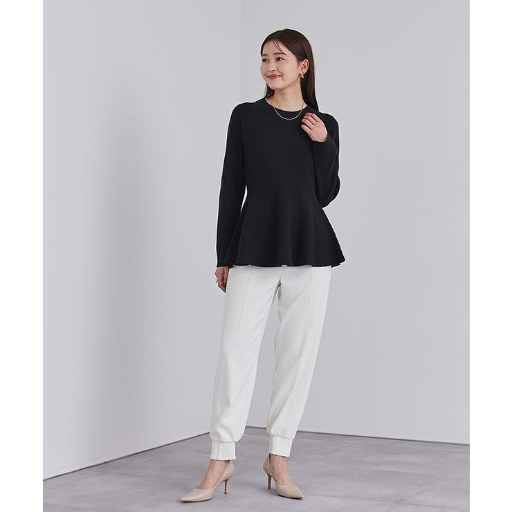 カシミヤタッチクルーネックペプラムニット【UR’S ユアーズ】 | titivate | 詳細画像22 