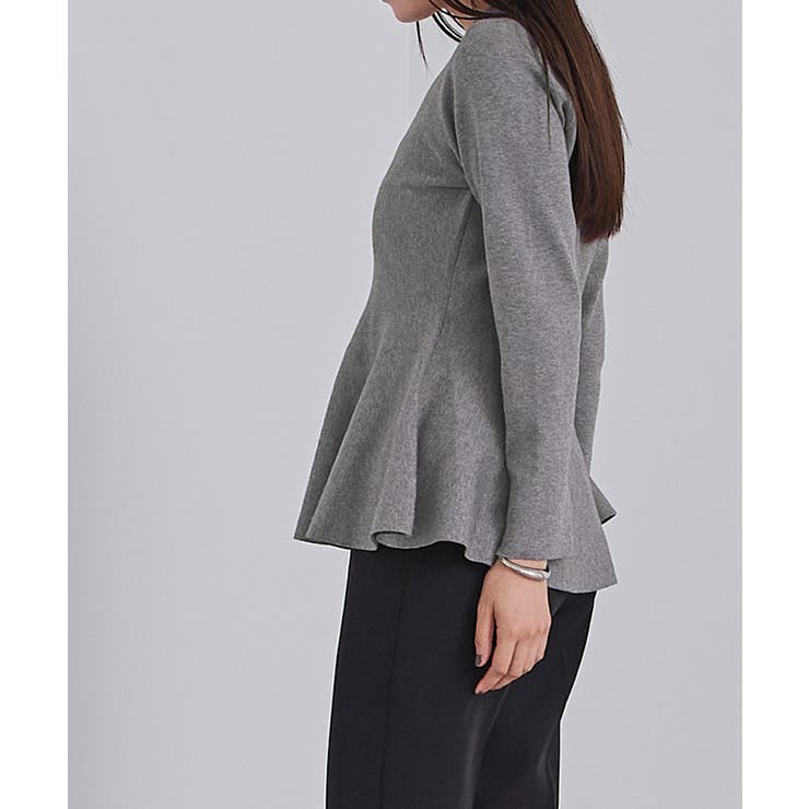 カシミヤタッチクルーネックペプラムニット【UR’S ユアーズ】 | titivate | 詳細画像8 