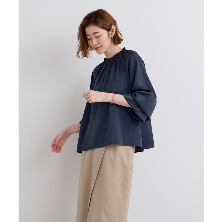 サテンフリルネックキャンディースリーブブラウス【UR’S ユアーズ】 | titivate | 詳細画像19 