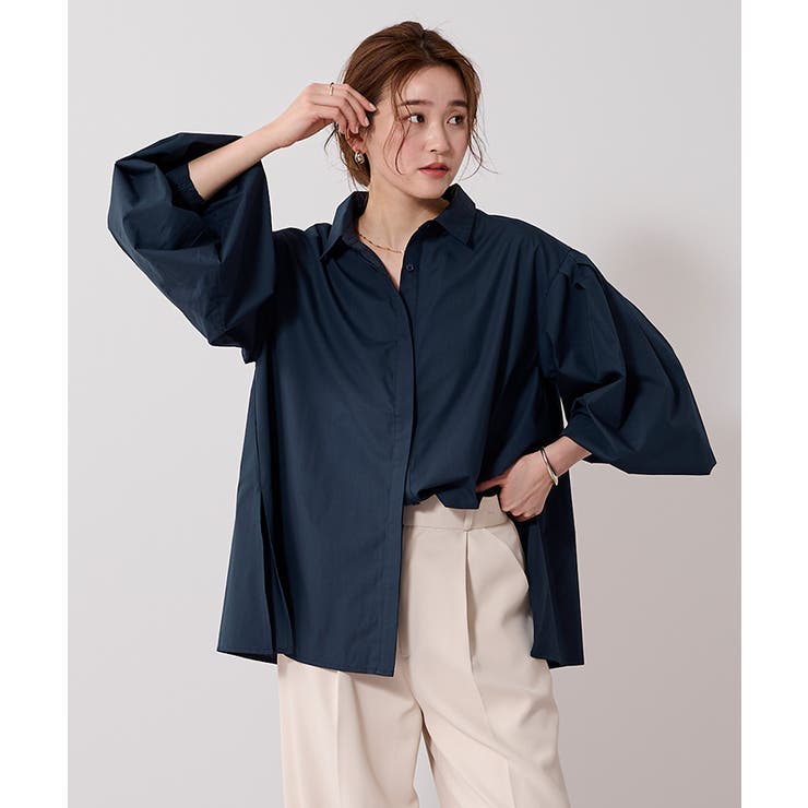 スタンダードカラーボリュームスリーブフレアシャツ【UR’S ユアーズ】 | titivate | 詳細画像4 