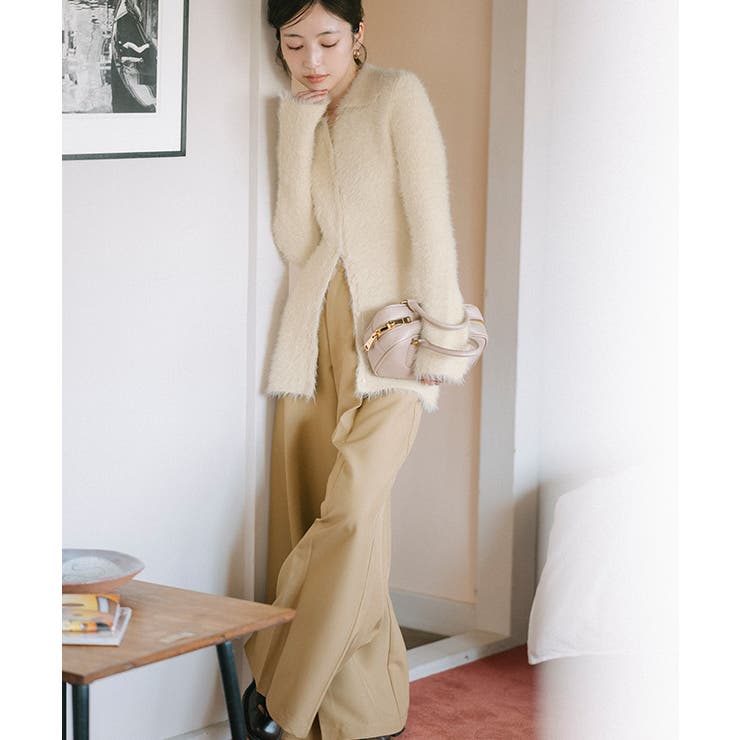 襟付きシャギーニットカーディガン【UR’S ユアーズ】 | titivate | 詳細画像22 