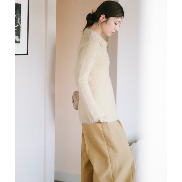 襟付きシャギーニットカーディガン【UR’S ユアーズ】 | titivate | 詳細画像23 