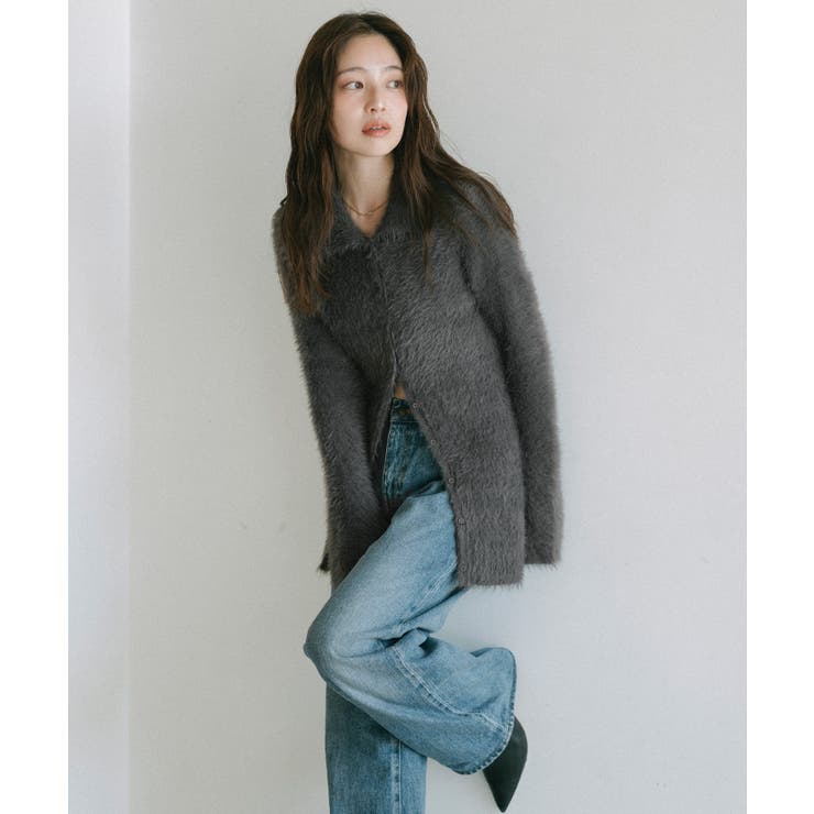 襟付きシャギーニットカーディガン【UR’S ユアーズ】 | titivate | 詳細画像26 