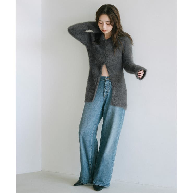 襟付きシャギーニットカーディガン【UR’S ユアーズ】 | titivate | 詳細画像30 