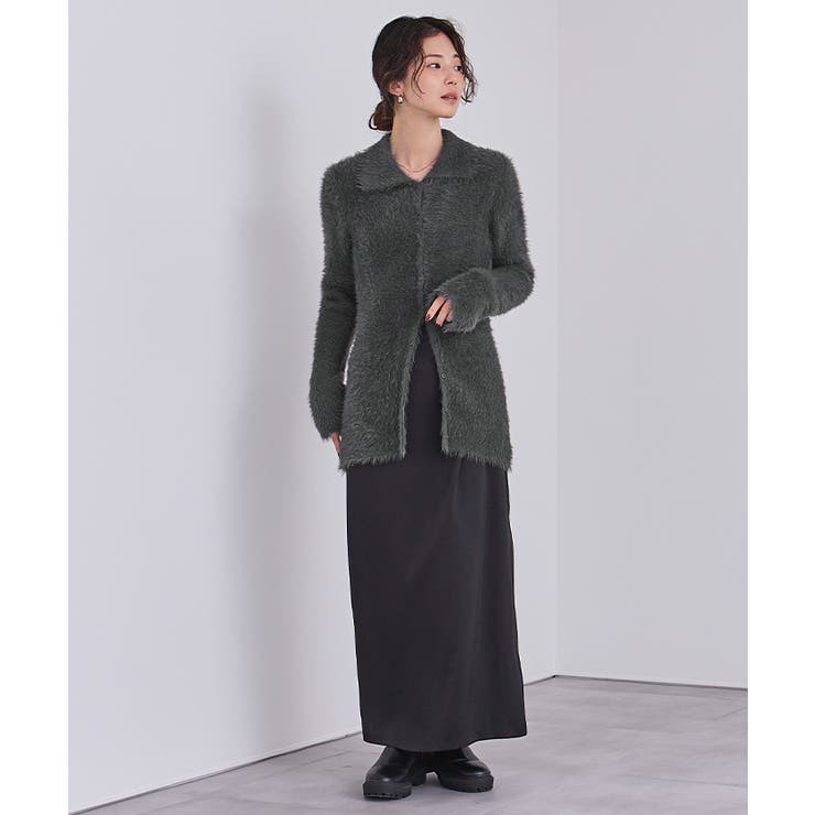 襟付きシャギーニットカーディガン【UR’S ユアーズ】 | titivate | 詳細画像9 