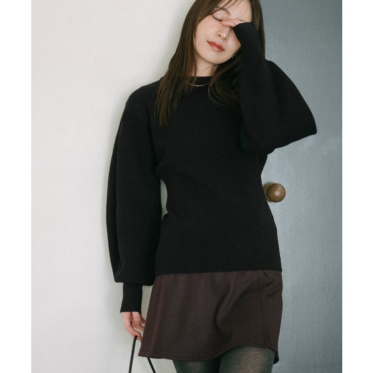 ボリュームスリーブウエストフィットニット【UR’S ユアーズ】 | titivate | 詳細画像29 