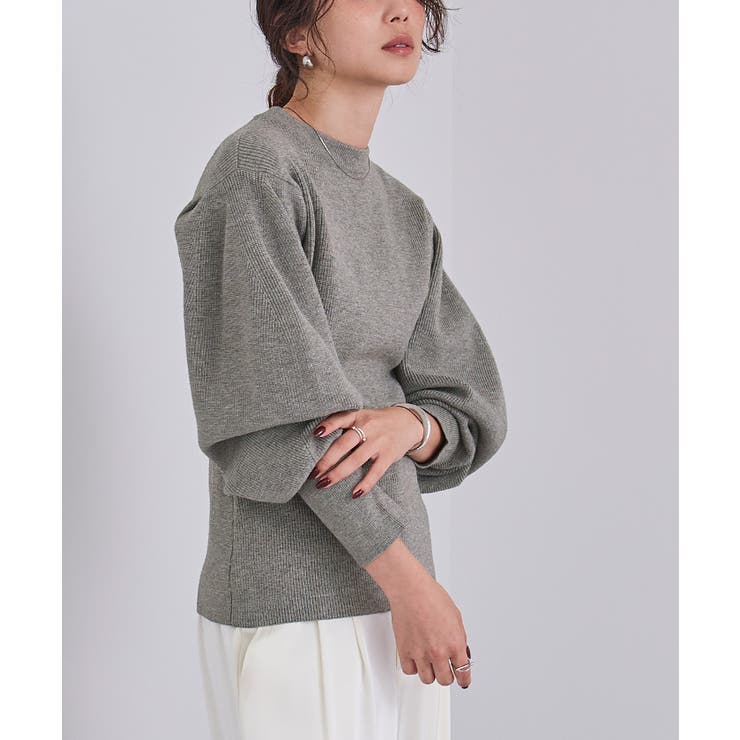 ボリュームスリーブウエストフィットニット【UR’S ユアーズ】 | titivate | 詳細画像12 