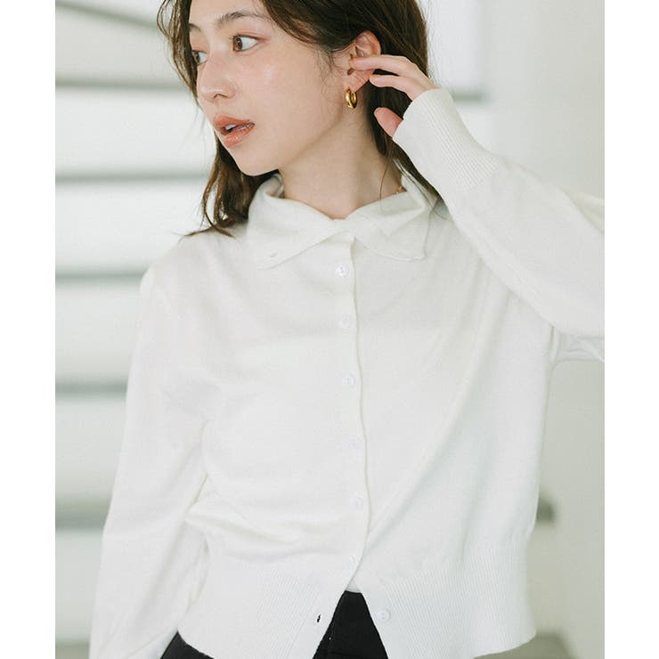 2way襟クロップドニットカーディガン【UR’S ユアーズ】 | titivate | 詳細画像16 