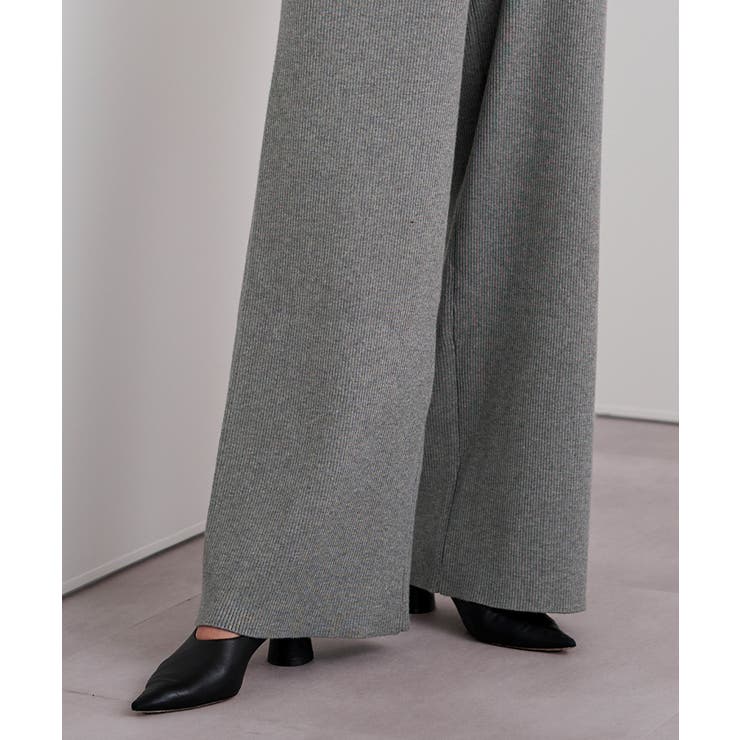 リラックスリブニットワイドパンツ【UR’S ユアーズ】 | titivate | 詳細画像15 