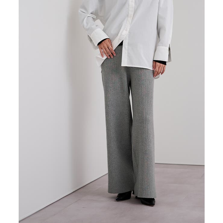 リラックスリブニットワイドパンツ【UR’S ユアーズ】 | titivate | 詳細画像3 