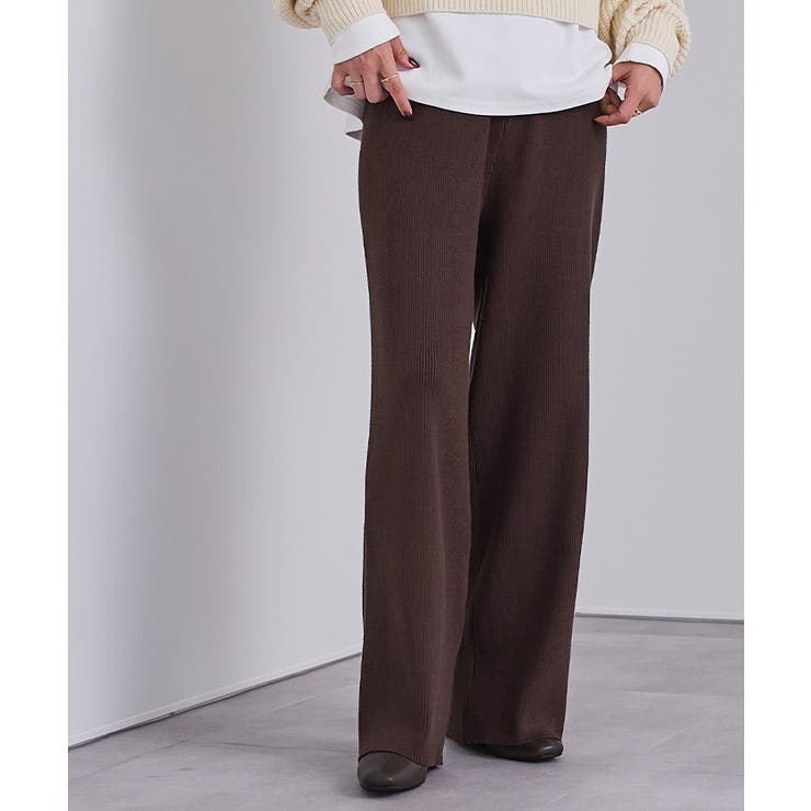 リラックスリブニットワイドパンツ【UR’S ユアーズ】 | titivate | 詳細画像7 