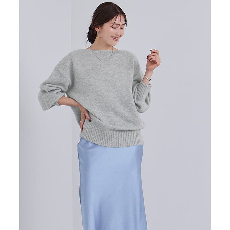 ヤクライクボートネックボリュームスリーブニット【UR’S ユアーズ】 | titivate | 詳細画像2 