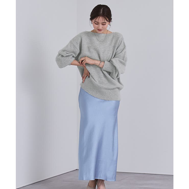 ヤクライクボートネックボリュームスリーブニット【UR’S ユアーズ】 | titivate | 詳細画像3 