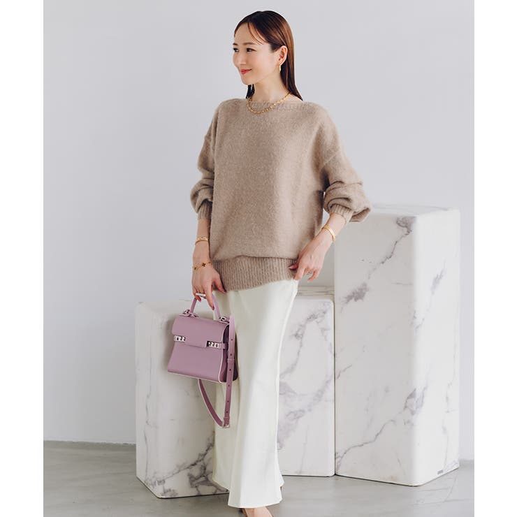 ヤクライクボートネックボリュームスリーブニット【UR’S ユアーズ】 | titivate | 詳細画像5 