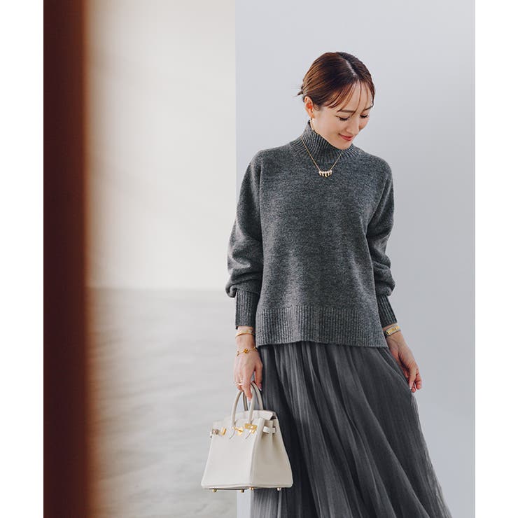 スフレタッチハイネックオーバーサイズニット【UR’S ユアーズ】 | titivate | 詳細画像15 