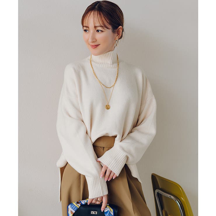 スフレタッチハイネックオーバーサイズニット【UR’S ユアーズ】 | titivate | 詳細画像20 