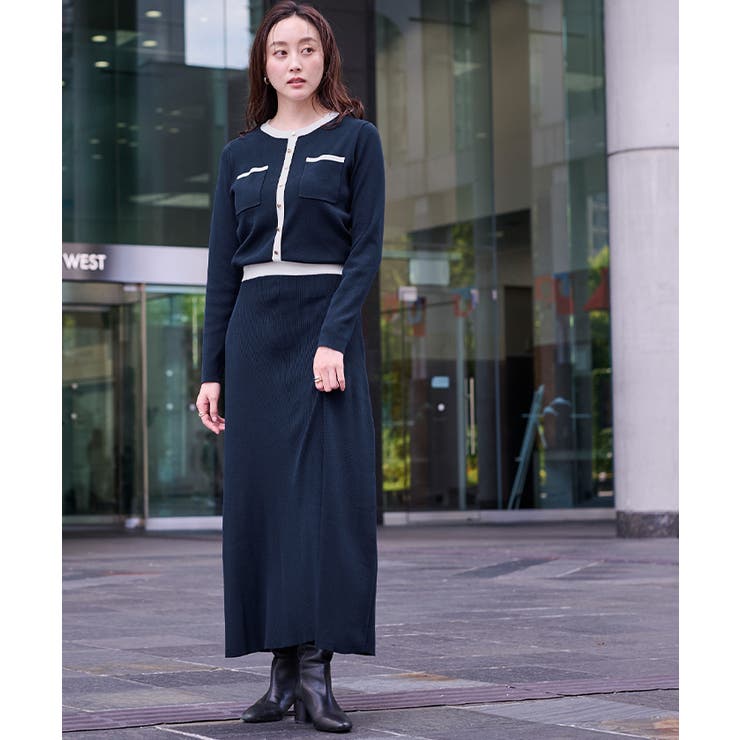 バイカラーポケットデザインニットワンピース【UR’S ユアーズ】 | titivate | 詳細画像8 