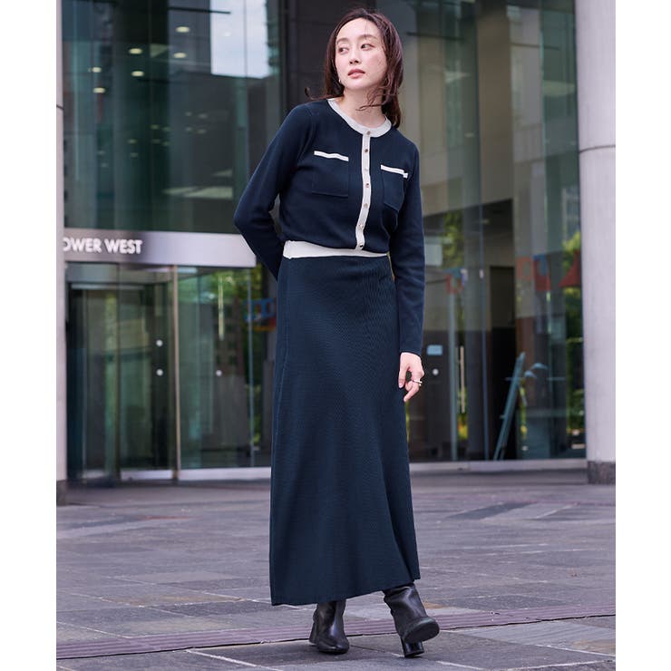 バイカラーポケットデザインニットワンピース【UR’S ユアーズ】 | titivate | 詳細画像11 