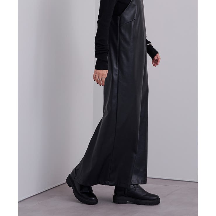 フェイクレザーサロペットワンピース【UR’S ユアーズ】 | titivate | 詳細画像10 