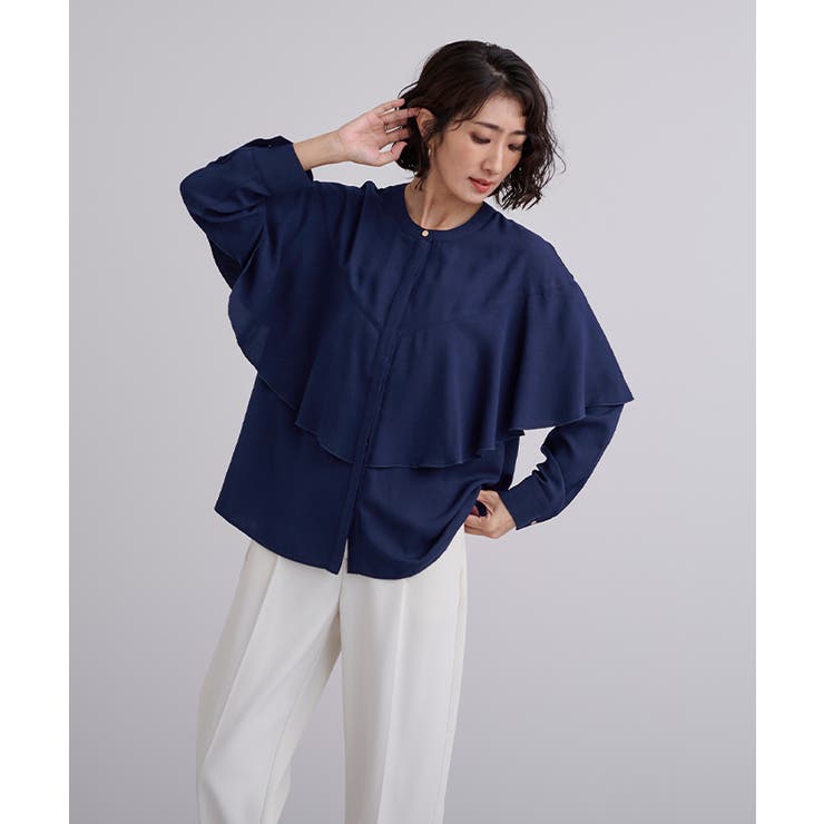 ラッフルバンドカラーブラウス【UR’S ユアーズ】 | titivate | 詳細画像4 