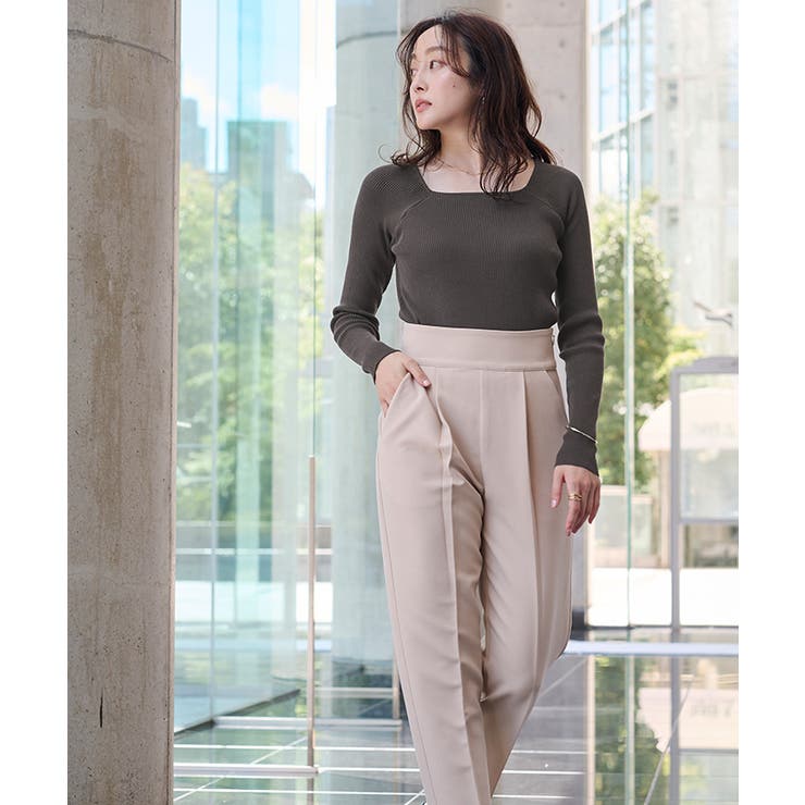 スクエアネックラグランスリーブリブニット【UR’S ユアーズ】 | titivate | 詳細画像5 