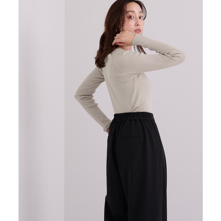 スクエアネックラグランスリーブリブニット【UR’S ユアーズ】 | titivate | 詳細画像7 