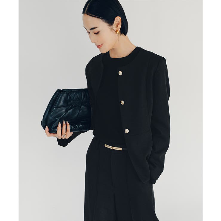 美シルエットゴールド釦ペプラムジャケット【UR’S ユアーズ】【セレモニー】 | titivate | 詳細画像24 