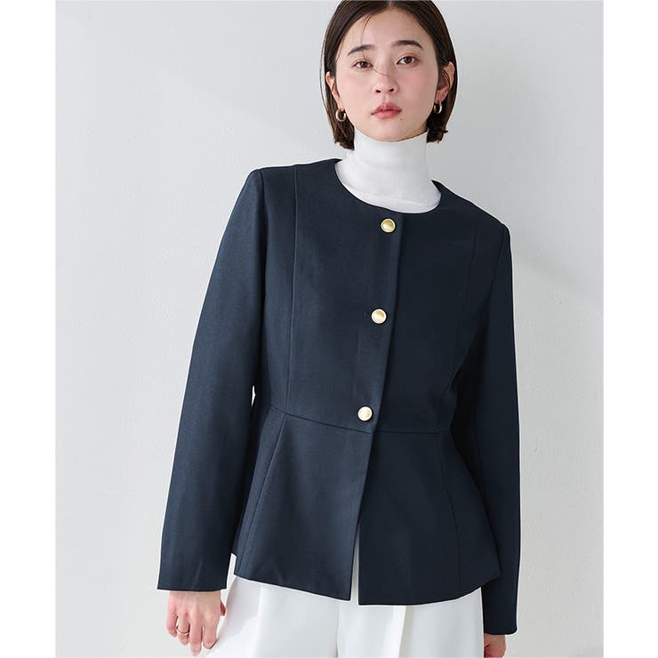 美シルエットゴールド釦ペプラムジャケット【UR’S ユアーズ】【セレモニー】 | titivate | 詳細画像32 