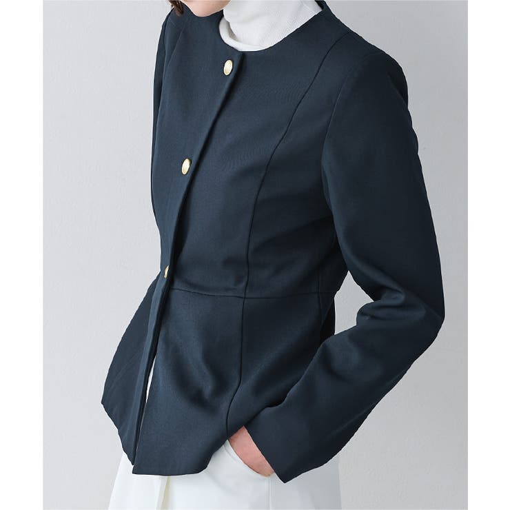 美シルエットゴールド釦ペプラムジャケット【UR’S ユアーズ】【セレモニー】 | titivate | 詳細画像5 